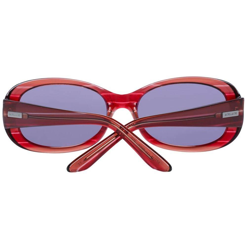 More & More Red Plastic Sunglasses - Hilstor