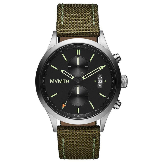 MVMT Green Fabric Watch - Hilstor