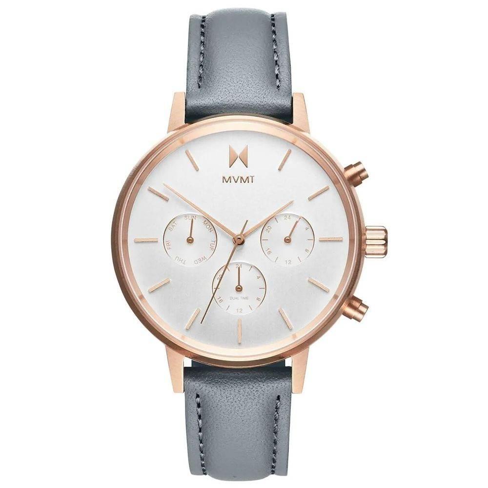 MVMT Gray Leather Watch - Hilstor