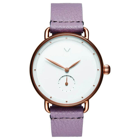 MVMT Purple Leather Watch - Hilstor