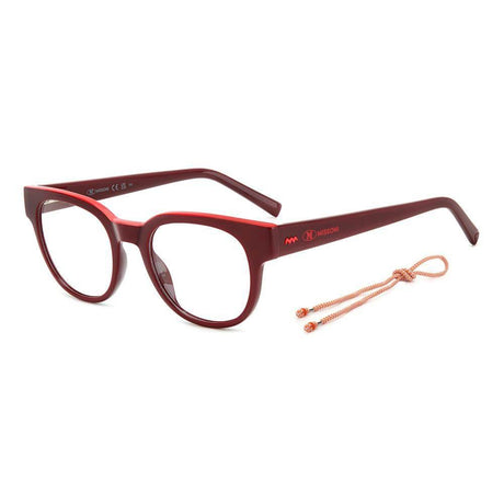 M Missoni Red Resin Frames - Hilstor