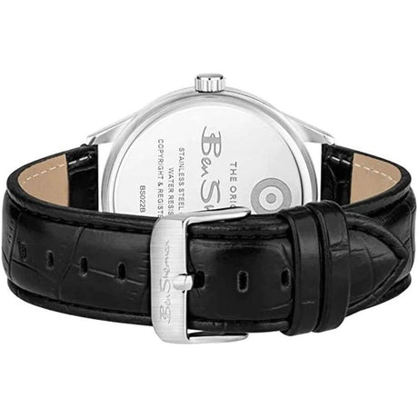 Ben Sherman Black Leather Watch - Hilstor