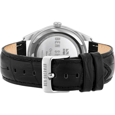 Ben Sherman Black Leather Watch - Hilstor