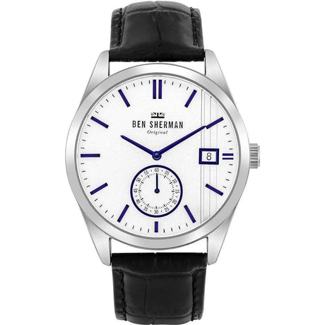 Ben Sherman Black Leather Watch - Hilstor