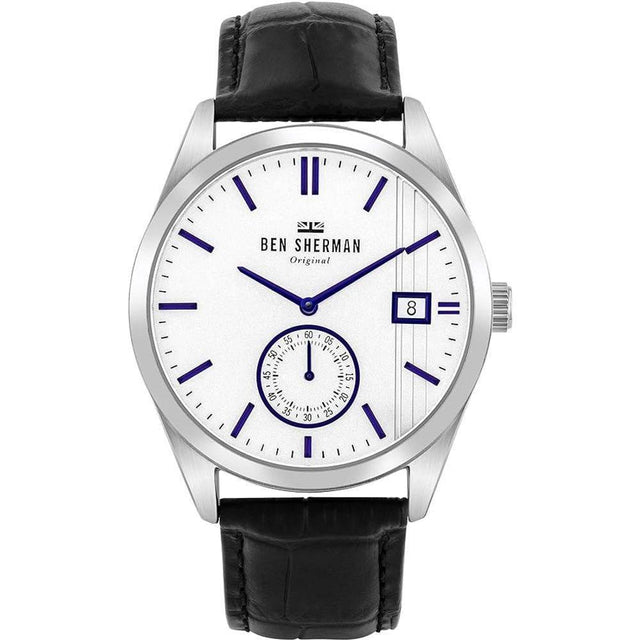 Ben Sherman Black Leather Watch - Hilstor