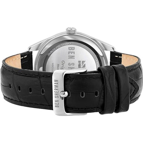 Ben Sherman Black Leather Watch - Hilstor