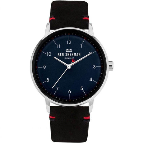 Ben Sherman Black Leather Watch - Hilstor