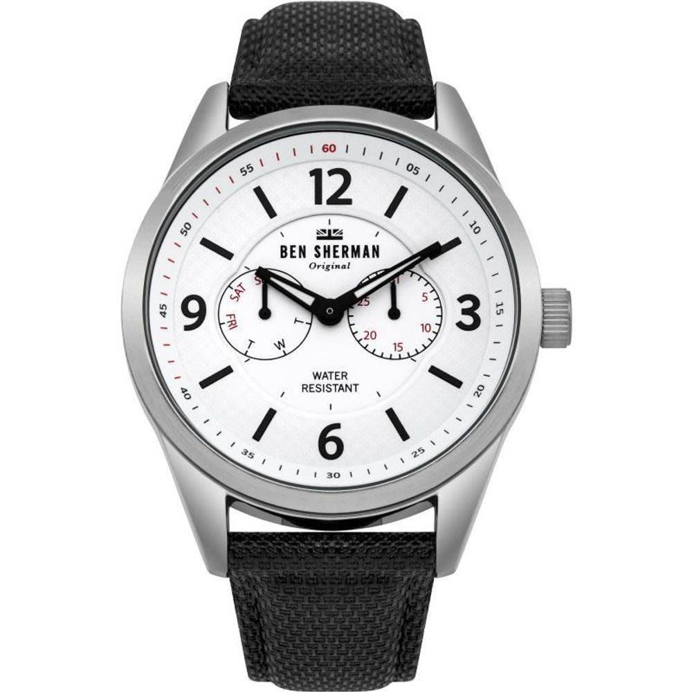Ben Sherman Black Leather Watch - Hilstor