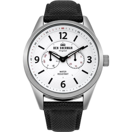 Ben Sherman Black Leather Watch - Hilstor
