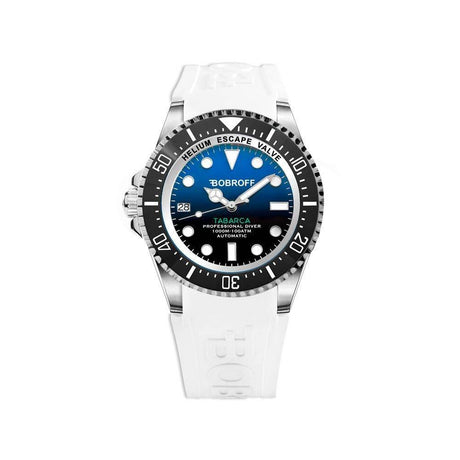 Bobroff White Rubber Watch - Hilstor