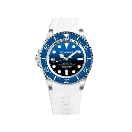 Bobroff White Rubber Watch - Hilstor