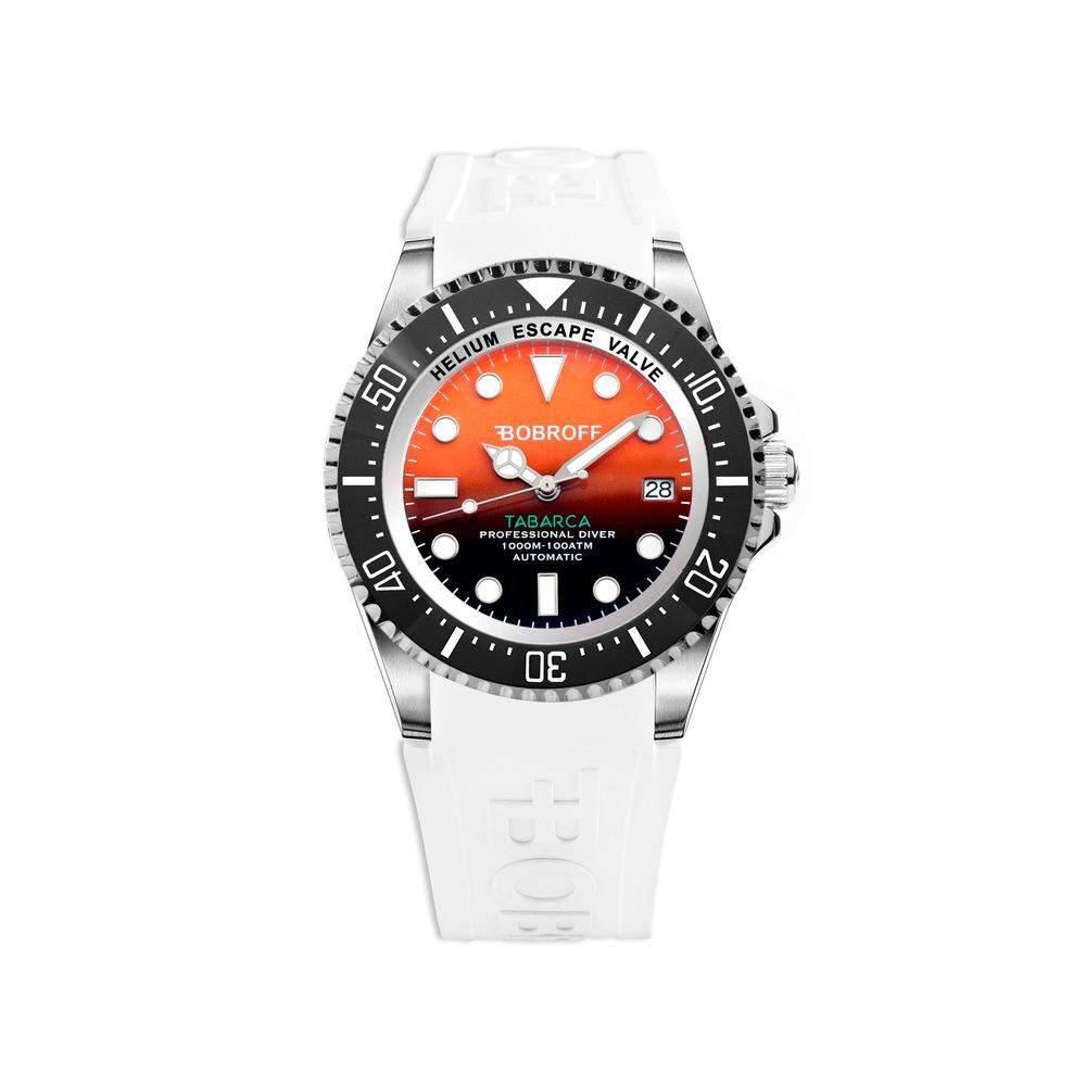 Bobroff White Rubber Watch - Hilstor