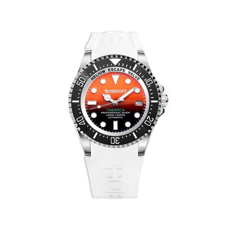 Bobroff White Rubber Watch - Hilstor
