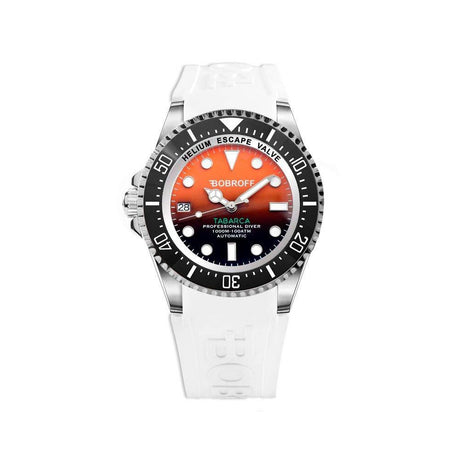 Bobroff White Rubber Watch - Hilstor