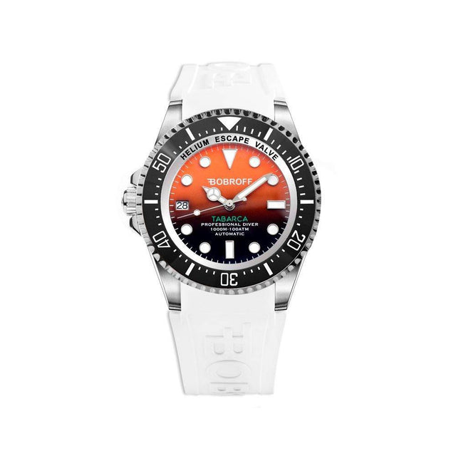 Bobroff White Rubber Watch - Hilstor