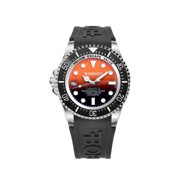 Bobroff Black Rubber Watch - Hilstor