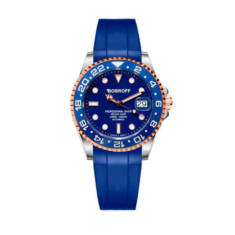 Bobroff Black Rubber Watch - Hilstor