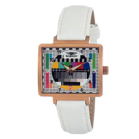 Bobroff White Leather Watch - Hilstor