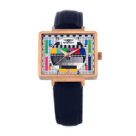 Bobroff Black Leather Watch - Hilstor