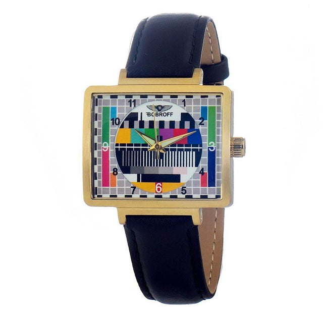 Bobroff Black Leather Watch - Hilstor