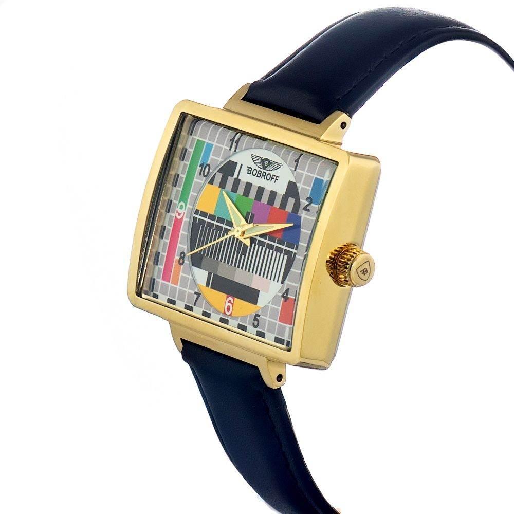 Bobroff Black Leather Watch - Hilstor