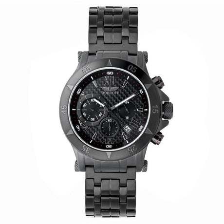Bobroff Black Stainless Steel Watch - Hilstor