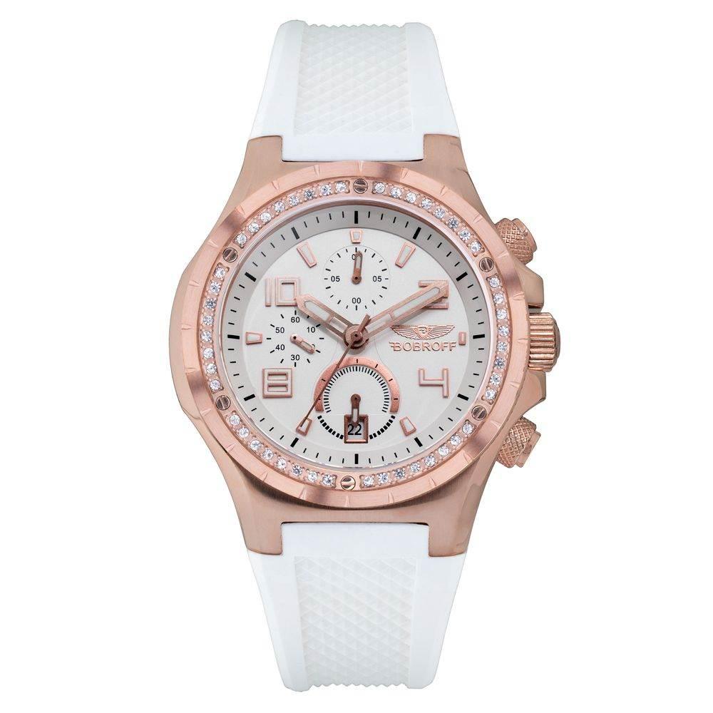 Bobroff White Rubber Watch - Hilstor
