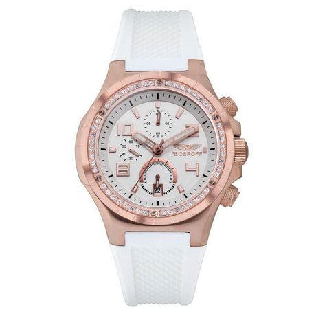 Bobroff White Rubber Watch - Hilstor