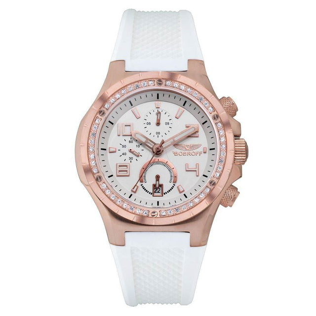 Bobroff White Rubber Watch - Hilstor