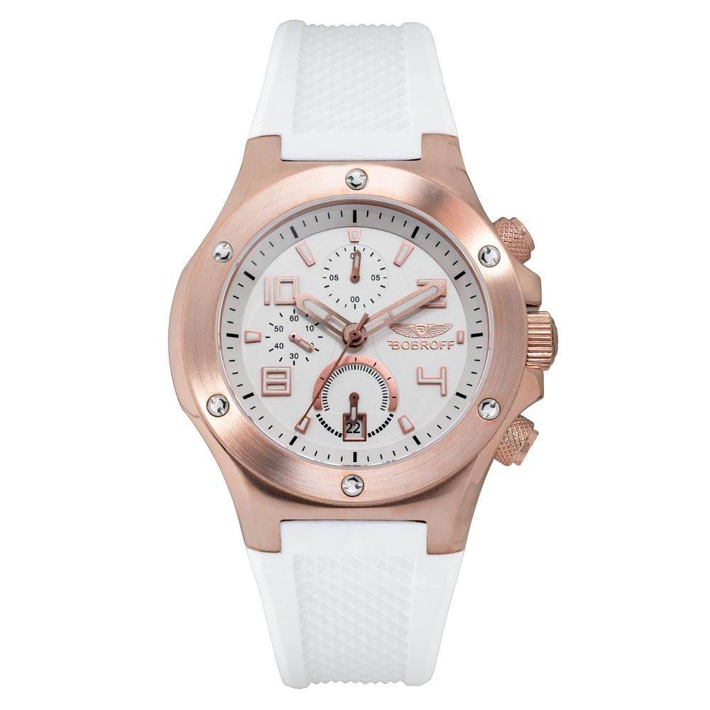 Bobroff White Rubber Watch - Hilstor