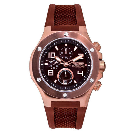 Bobroff Brown Rubber Watch - Hilstor