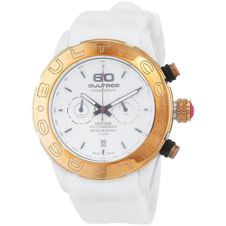 Bultaco White Rubber Watch - Hilstor