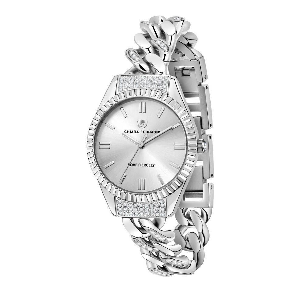 Chiara Ferragni Silver Stainless Steel Watch - Hilstor