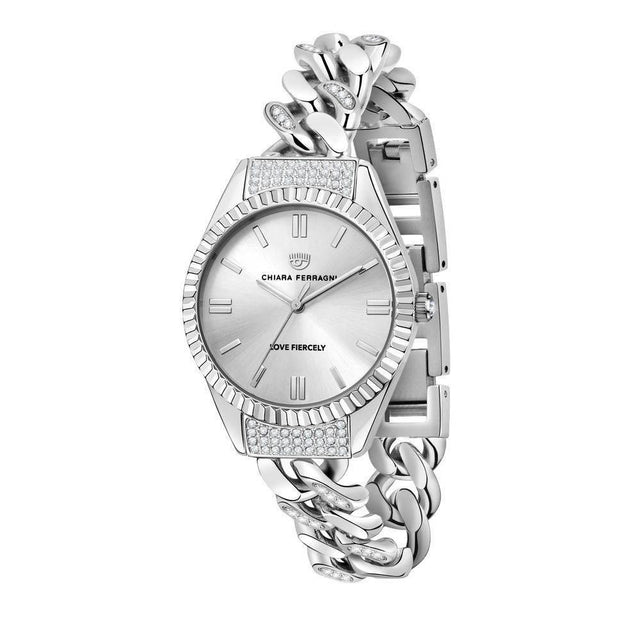 Chiara Ferragni Silver Stainless Steel Watch - Hilstor