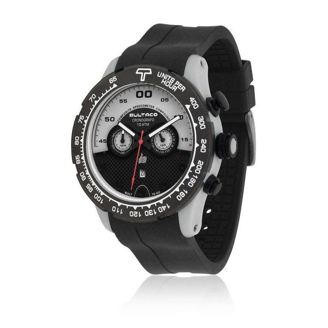 Bultaco Black Rubber Watch - Hilstor