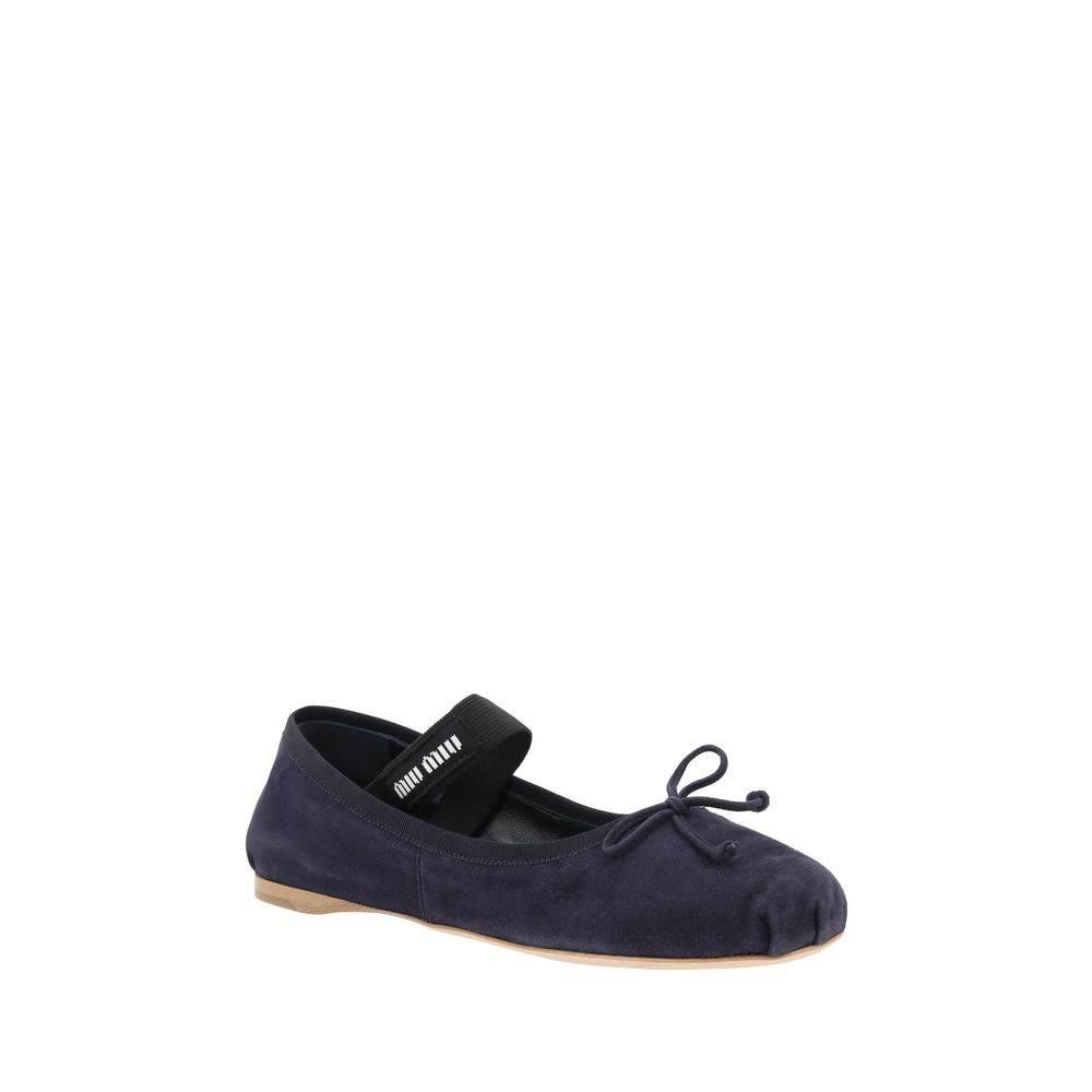Miu Miu Suede Ballerinas - Hilstor