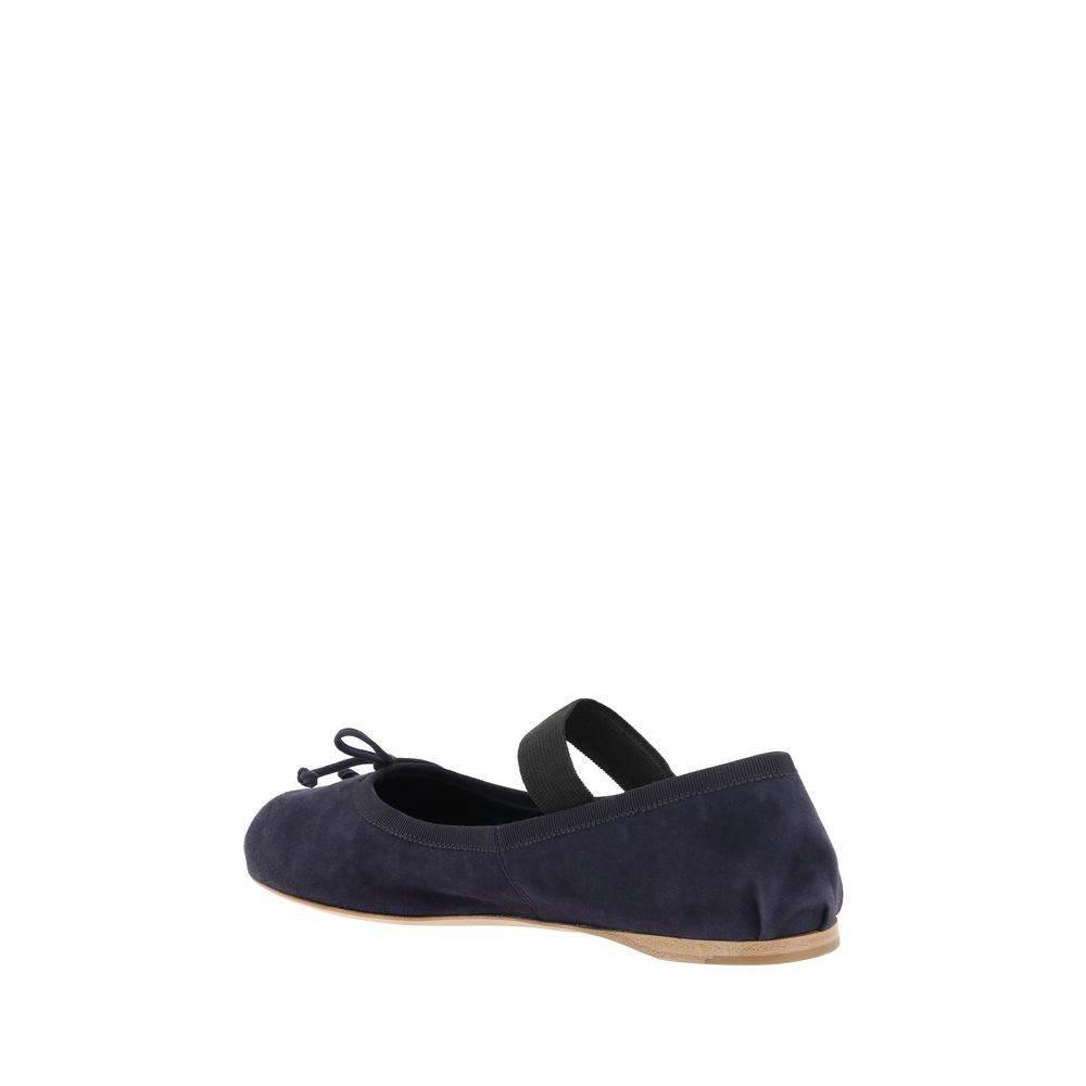 Miu Miu Suede Ballerinas - Hilstor