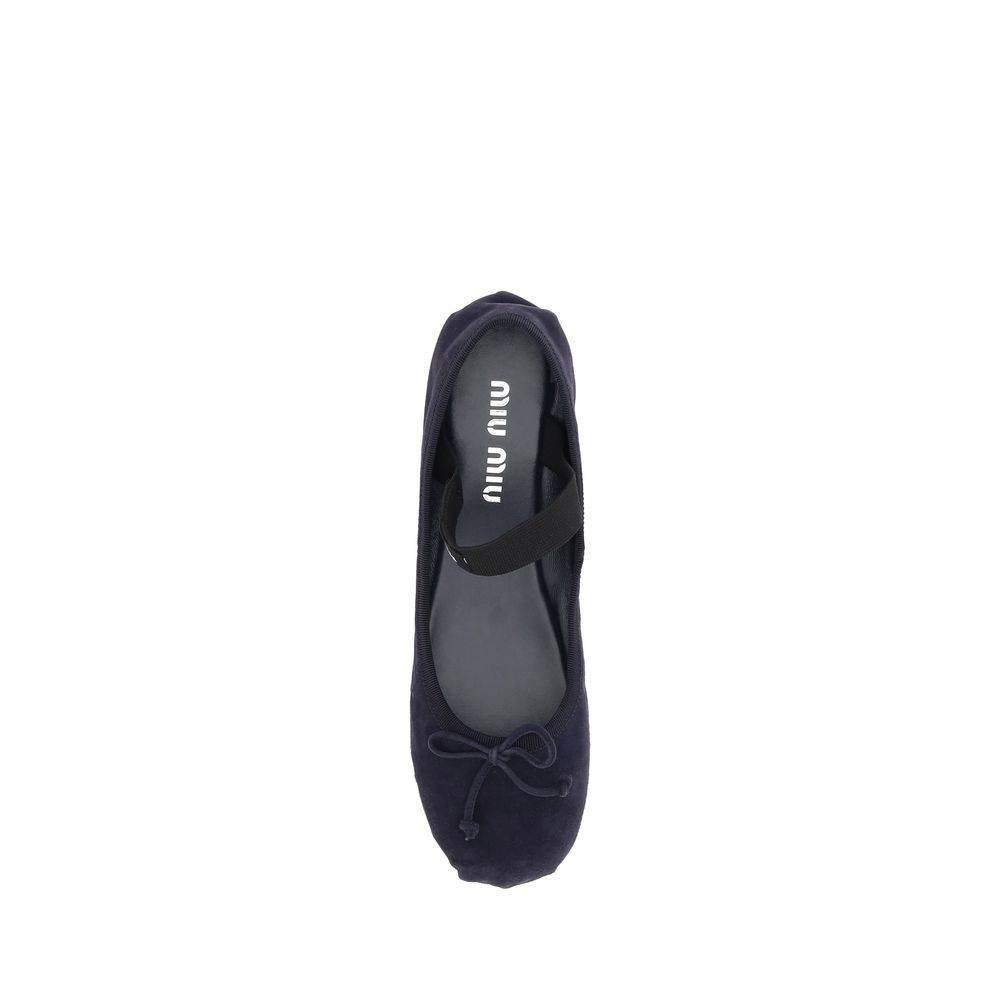Miu Miu Suede Ballerinas - Hilstor