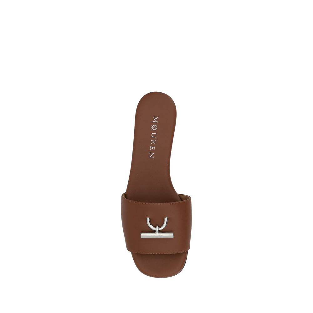 Alexander McQueen Leather Sandals - Hilstor