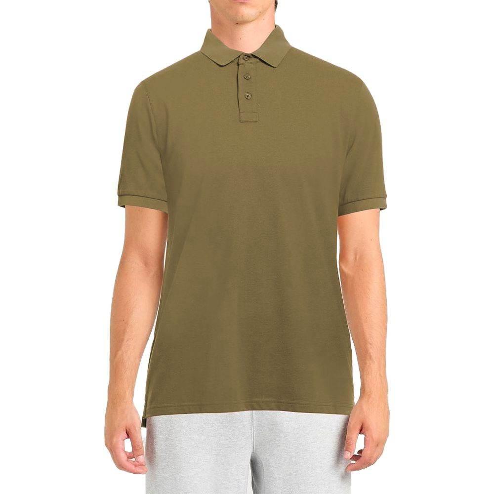 Alpha Studio Green Cotton Polo Shirt - Hilstor
