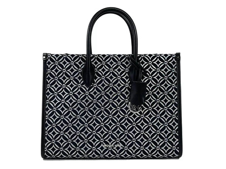 Michael Kors Mirella Medium Top Zip Crossbody Tote Bag Black - Hilstor