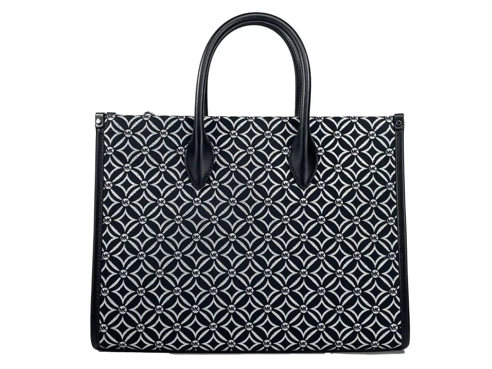 Michael Kors Mirella Medium Top Zip Crossbody Tote Bag Black - Hilstor