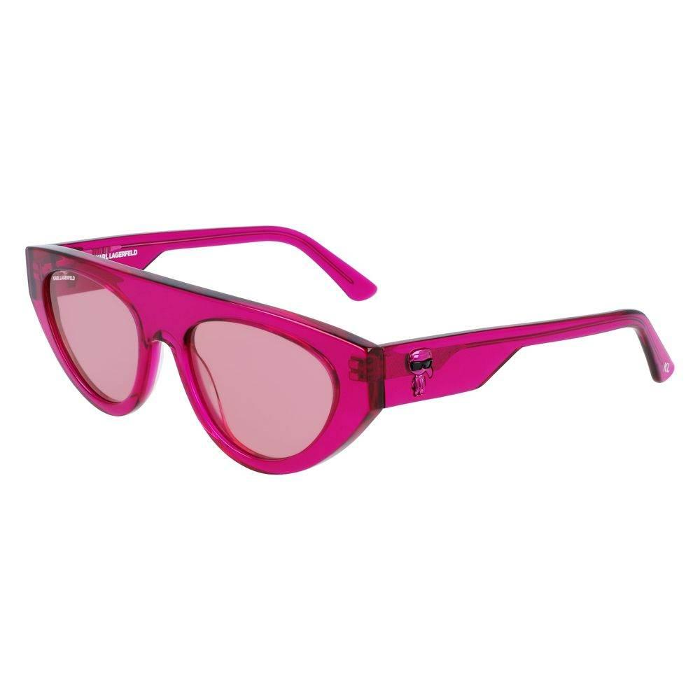 Karl Lagerfeld Pink Acetate Sunglasses - Hilstor