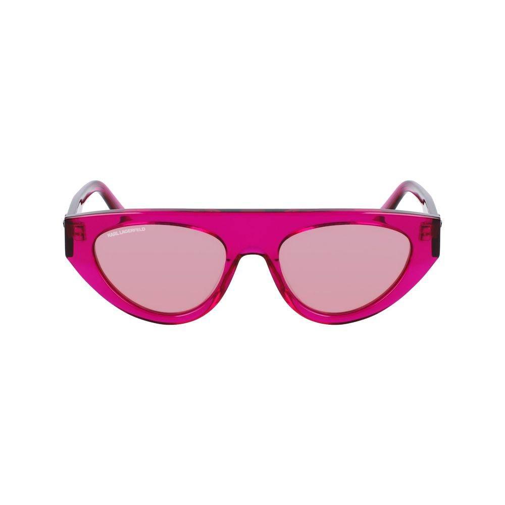 Karl Lagerfeld Pink Acetate Sunglasses - Hilstor