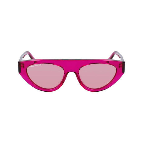 Karl Lagerfeld Pink Acetate Sunglasses - Hilstor