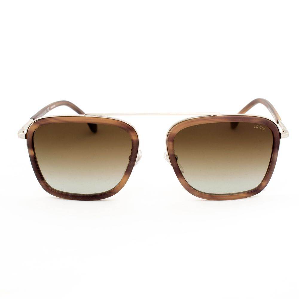 Lozza Brown Metal Sunglasses - Hilstor