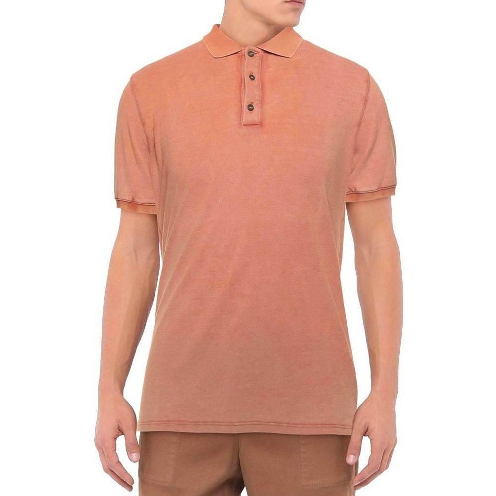 Alpha Studio Pink Cotton Polo Shirt - Hilstor