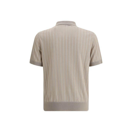 Brioni Striped Polo Sweater - Hilstor