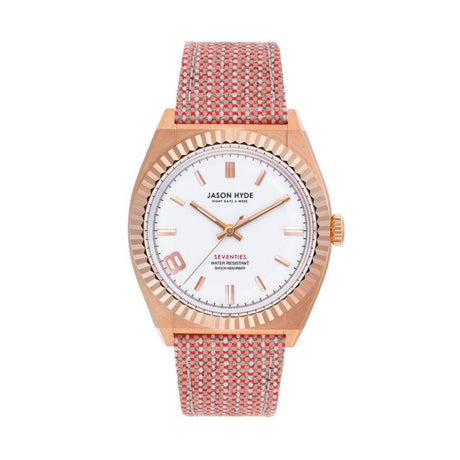 Jason Hyde Red Textile Watch - Hilstor