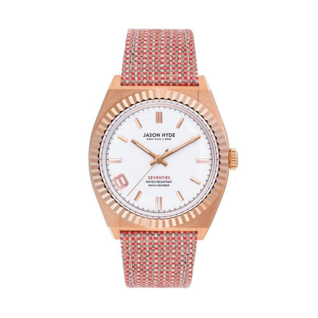 Jason Hyde Red Textile Watch - Hilstor